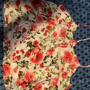 Cute Floral Cami top size L